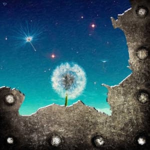 Artwork Title: Nasiona dmuchawca i stal zbrojeniowa  (Dandelion Seeds and Reinforced Steel)