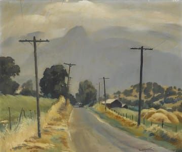 Artwork Title: Driving Along the Old Road