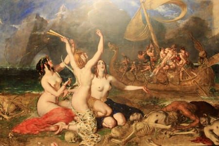 Artwork Title: The Sirens and Ulysses