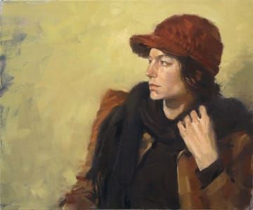 Artwork Title: Sara Red Hat