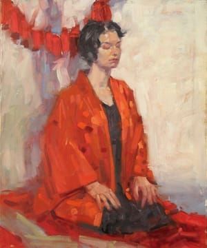 Artwork Title: Sara Red Kimono