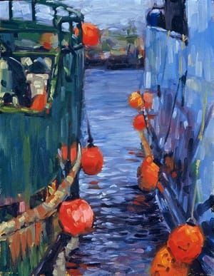 Artwork Title: Between Boats