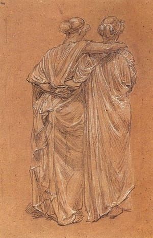 Artwork Title: Study of Two Female Figures
