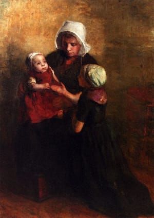 Artwork Title: Playing With Little Sister