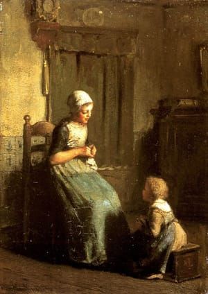 Artwork Title: The Knitting Lesson