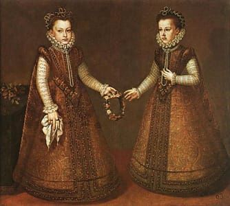 Artwork Title: Infantas Isabel Clara Eugenia And Catalina Micaela