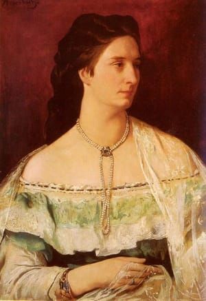Artwork Title: Portrait of a Lady Wearing a Pearl Necklace