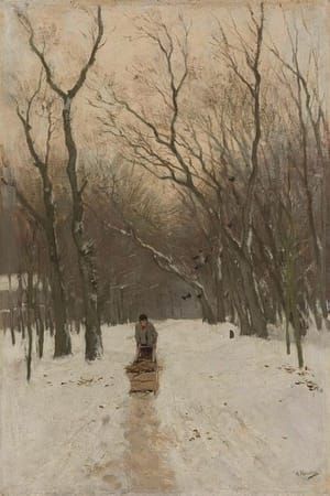 Artwork Title: Winter in de Scheveningse Bosjes (Winter in the Scheveningen Forest)