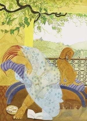 Artwork Title: Woman and Her Dog