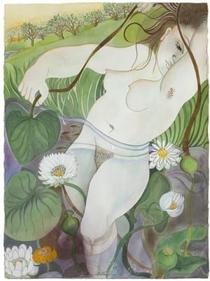 Artwork Title: Pulling Waterlilies
