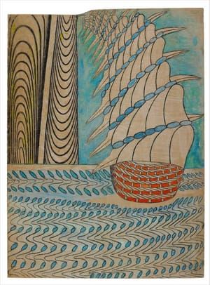 Artwork Title: Untitled (Galleon on Water), c.-63