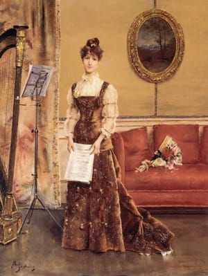 Artwork Title: La Femme a la Harpe