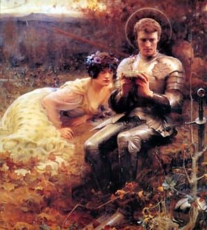 Artwork Title: Percival with the Grail Cup