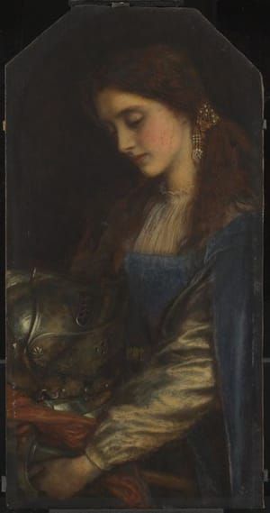 Artwork Title: Elaine with the Armour of Launcelot