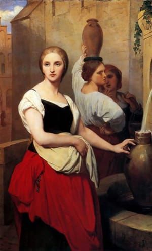 Artwork Title: Margaret at the Fountain