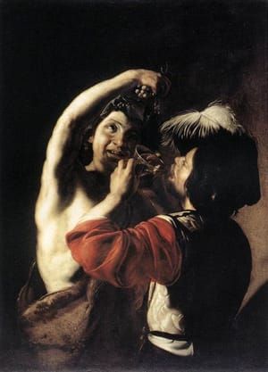 Artwork Title: Bacchus and a Drinker