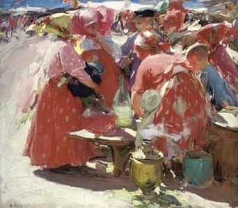 Artwork Title: At the Market