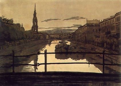 Artwork Title: The Kryukov Canal. St. Petersburg