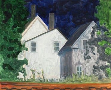 Artwork Title: House by the Railroad Track