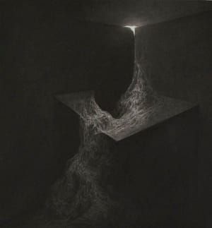 Artwork Title: Série 'Enfermement' (pierre noire)