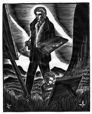 Artwork Title: Woodcut illustration from Gods' Man