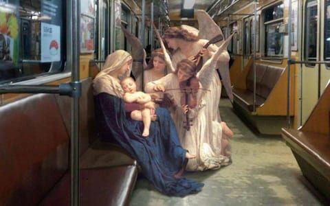 Artwork Title: The song of the angels by Bouguereau
