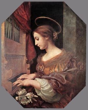 Artwork Title: St Cecilia At The Organ