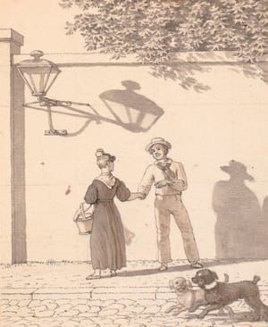 Artwork Title: Sailor Taking Leave of His Girlfriend