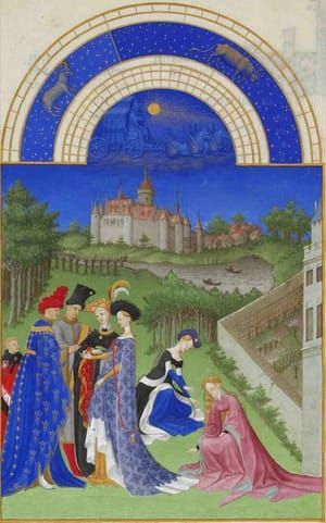 Artwork Title: Les Tres Riches Heures du duc de Berry, April