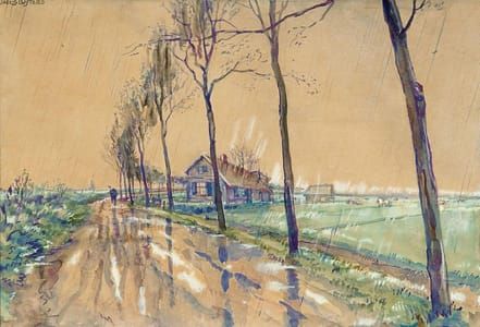 Artwork Title: Country road (Landweg)