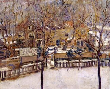 Artwork Title: House in the Snow