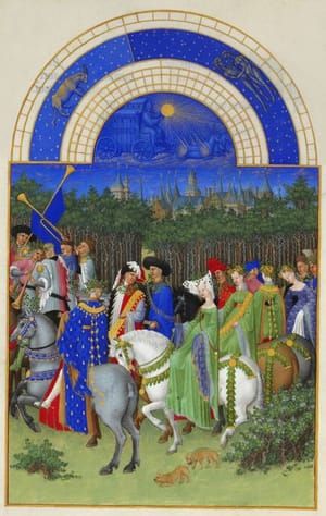Artwork Title: May, from Les Tres Riches Heures du Duc de Berry