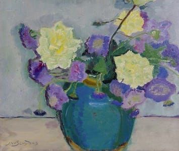 Artwork Title: Boeket in gemberpot (Bouquet in Ginger Jar)