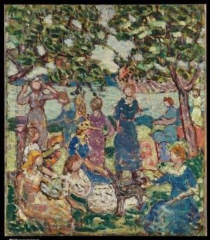 Artwork Title: Picnic by the Inlet