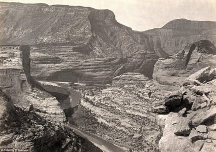 Artwork Title: Junction Of Green And Yampah Canyons, In Utah, In 1872