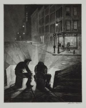 Artwork Title: The Arc Welders at Night