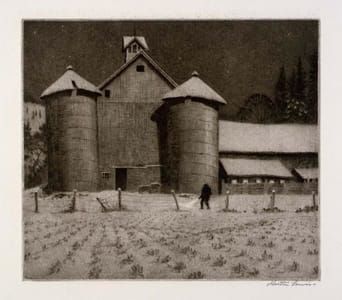 Artwork Title: Twin Silos