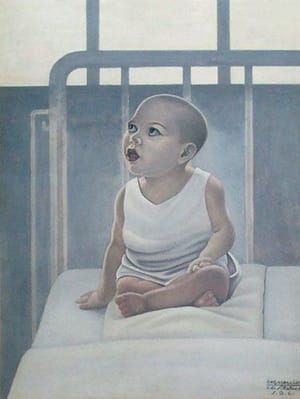 Artwork Title: Bambino Sul Lettino