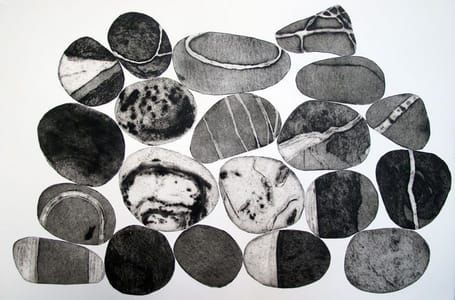 Artwork Title: Pebbles are Great (Sepia series 2)