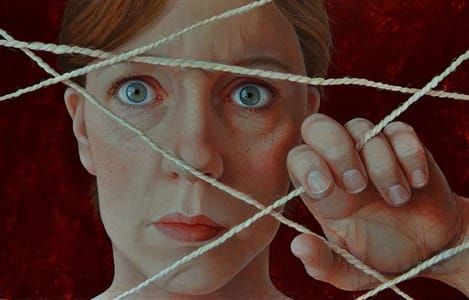 Artwork Title: Touwen, een zelfportret  (Ropes: Self Portrait)