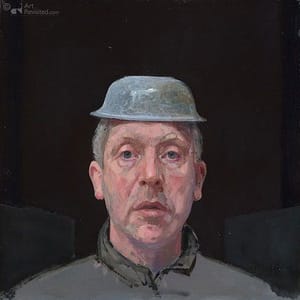 Artwork Title: Zelfportret met gemêleerd schaaltje