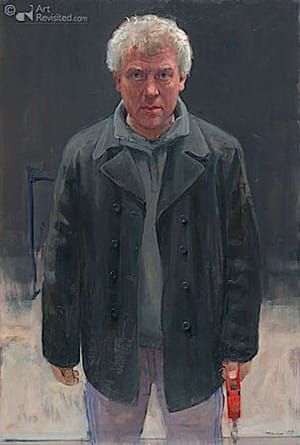 Artwork Title: Zelfportret met honden riem (Self Portrait with Dog Leash)