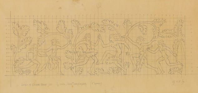 Artwork Title: Study for Incised Wall Decoration