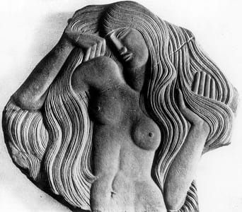 Artwork Title: Nude Girl with Hair