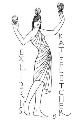 Artwork Title: Girl with Three Scallops (Bookplate)