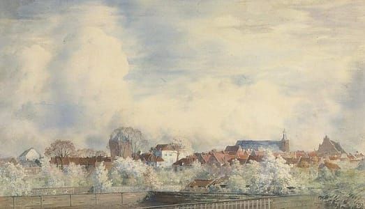 Artwork Title: A View from the Artist's Studio, Hattem