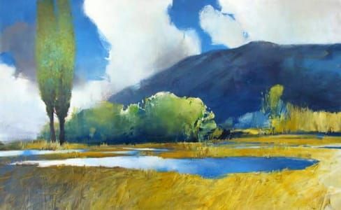 Artwork Title: Wetlands Along the River