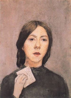 Artwork Title: Self Portrait with Letter