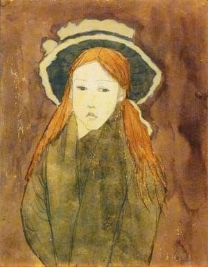 Artwork Title: Little Girl Wearing Large Hat