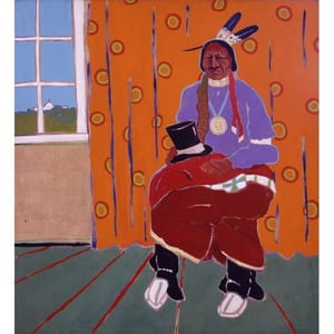Artwork Title: Washington Landscape with Peace Medal Indian